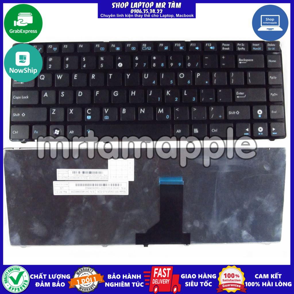 (KEYBOARD) BÀN PHÍM LAPTOP ASUS X44  dùng cho A42 A42F A43 K42 K43 K84 U30 U31 U35 U45 U80 U81 UL30 UL80 P42 N43 N82