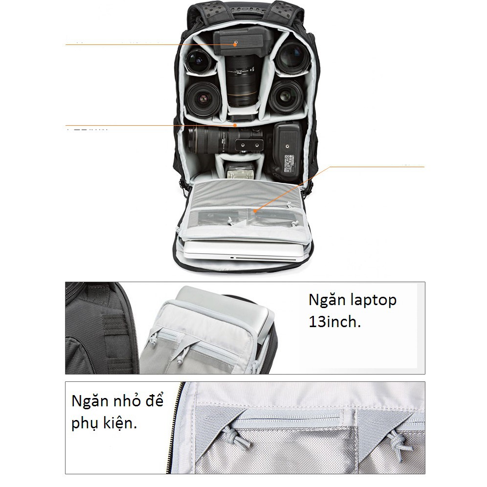 Balo máy ảnh chuyên nghiệp Lowepro Protactic 350 Aw