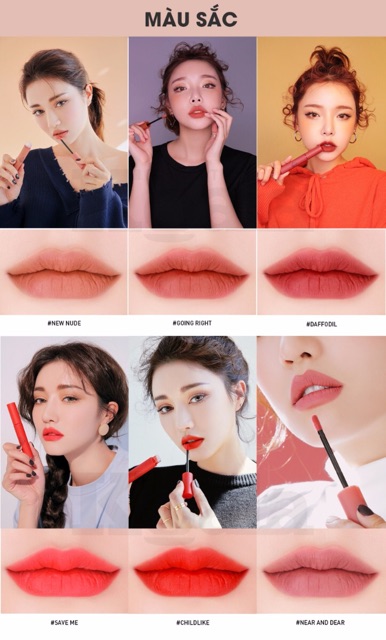Son kem lì 3CE Velvet Lip Tint chính hãng | BigBuy360 - bigbuy360.vn