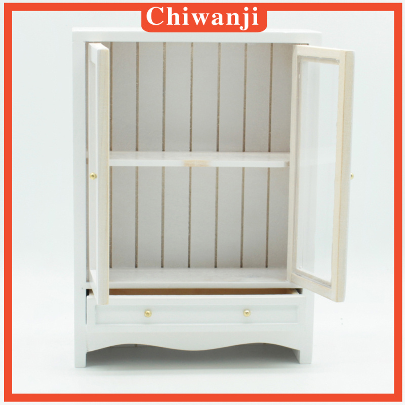 Tủ Quần Áo Mini Phong Cách Châu Âu Tỉ Lệ 1 / 12 Cho Nhà Búp Bê
