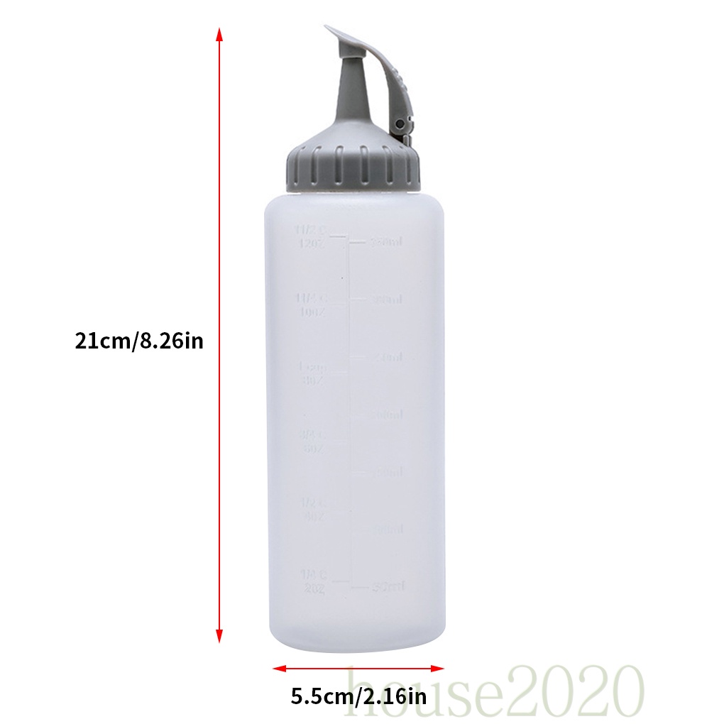 Bình Nhựa Đựng Nước Sốt / Mật Ong / Dầu Ăn / Mật Ong Có Nắp Đậy Màu Xám 2020 Cho Nhà Bếp L / 350ml