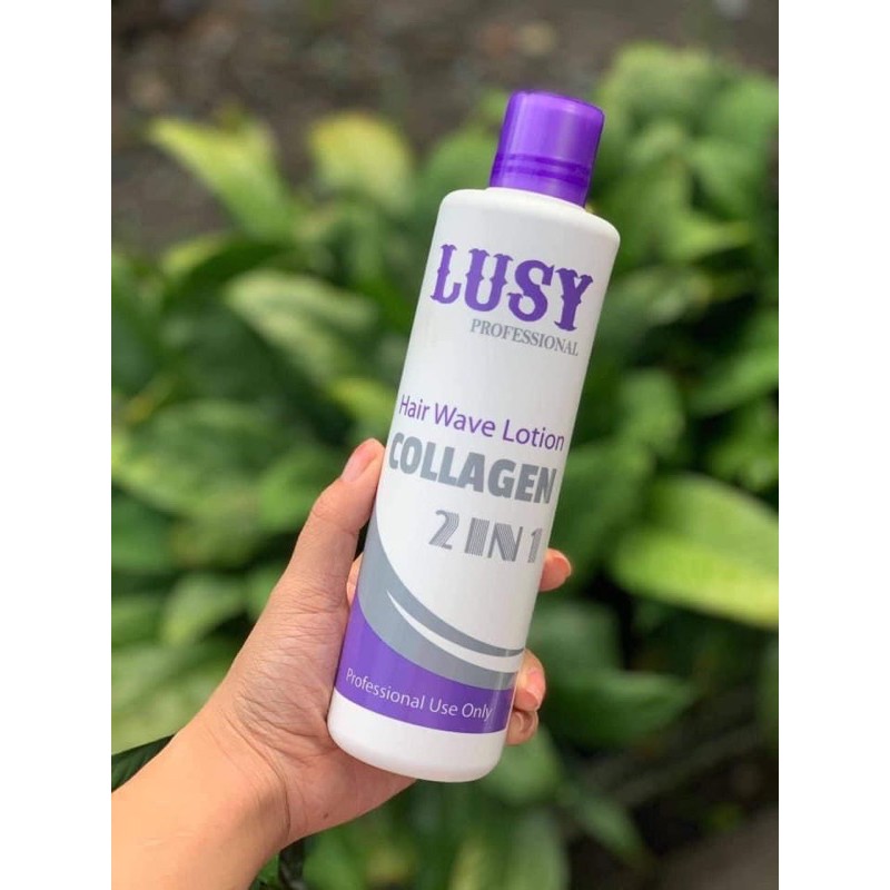 uốn lạnh lusy colagen 2 in 1 không cần dập siêu xoăn