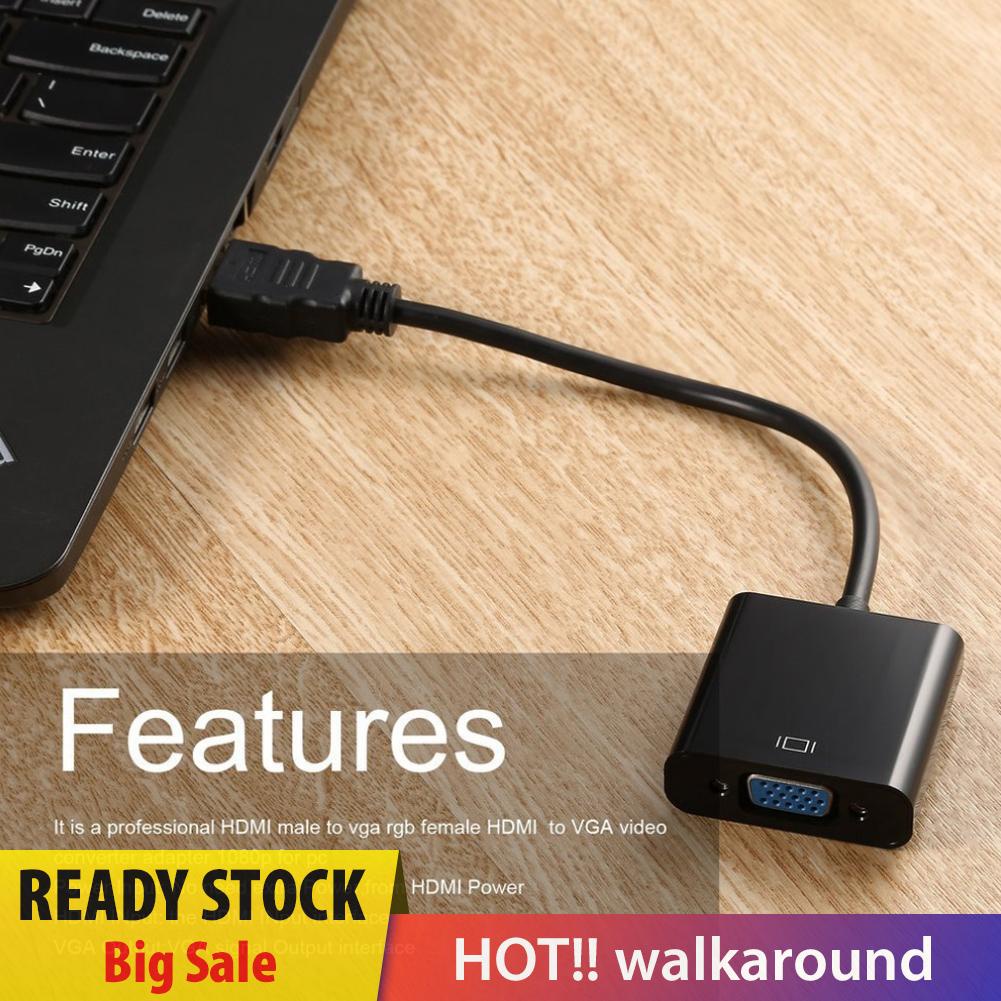 Bộ Chuyển Đổi Hdmi Sang Vga + Cáp Âm Thanh + Nguồn