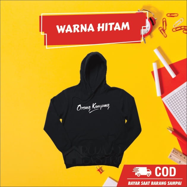 Áo Khoác Hoodie Nam Nữ Tay Dài In Chữ KAMPUNG Distro Chất Lượng Cao