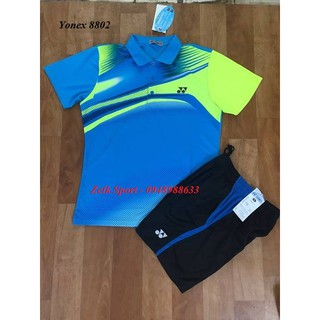 XL nữ - Quần áo cầu lông Yonex 8802 xanh