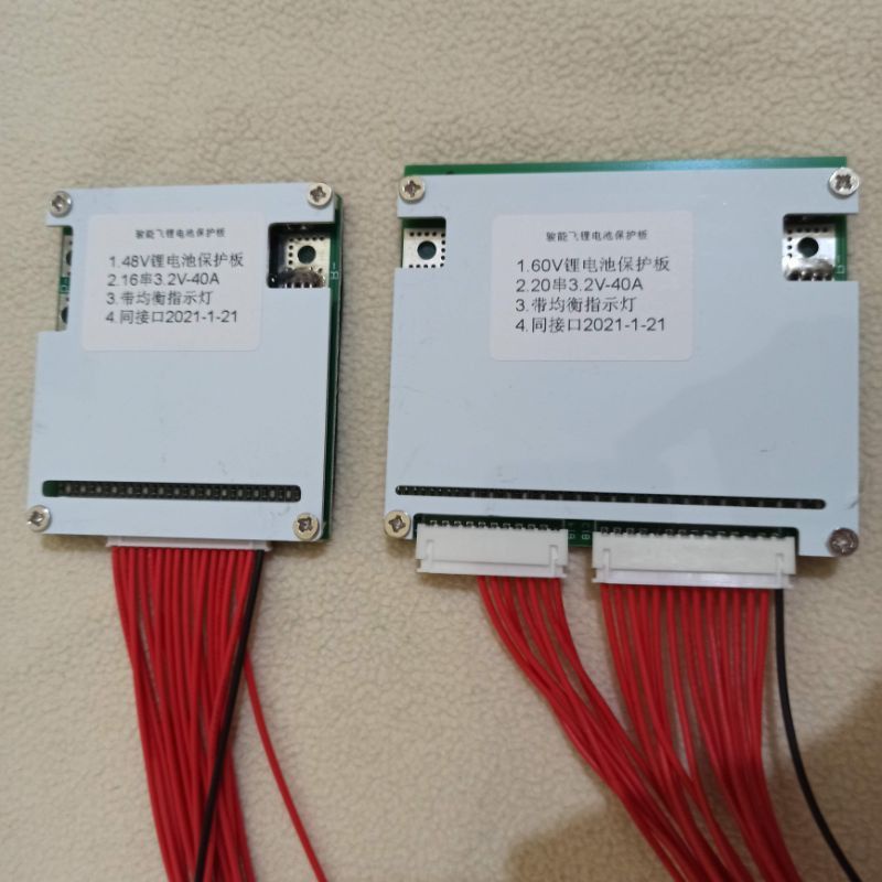 Bms 16s 48v 40a, 20s-24s 72v 60a.cell 3,2v sắt
