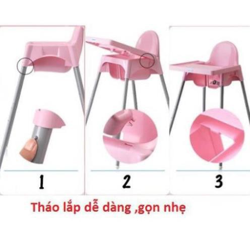 Ghế Ăn Dặm Cho Bé kèm mặt bàn,2 chế độ chân cho trẻ từ 6 tháng Goodbabyvn