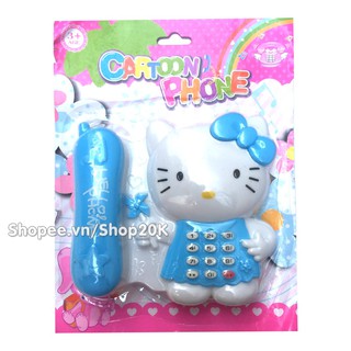 Đồ chơi điện thoại bàn Hello Kitty có nhạc cho bé