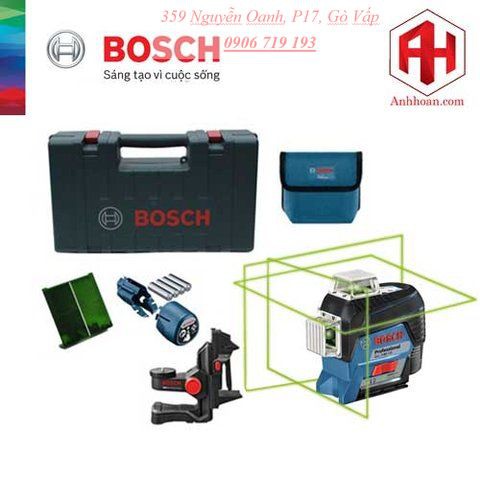 Bosch GLL 3-80 - Máy cân mực laser 3 tia đỏ