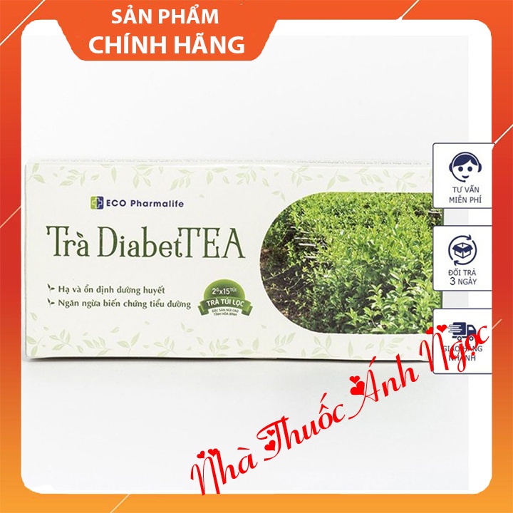 Trà DiabetTEA - hỗ trợ ổn định đường huyết, giúp ngăn ngừa các biến chứng của bệnh tiểu đường