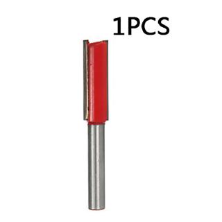 1 X Bộ Định Tuyến Khoan Làm Gỗ Đôi 1/4 "Lưỡi Cắt Thẳng