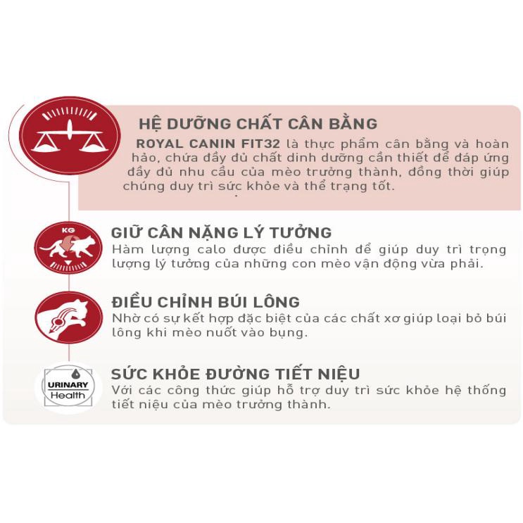 [CHÍNH HÃNG] [DATE XA] Hạt Mèo Royal Canin Fit32 Bao Xá (10Kg)