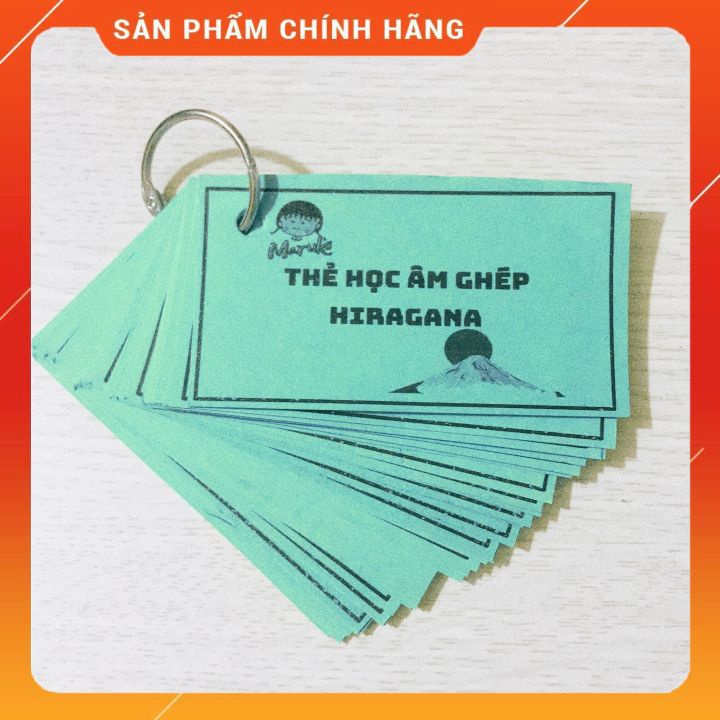 Trọn bộ thẻ học bảng chữ cái tiếng nhật Hiragana và Katakana -TẶNG KÈM TẬP LUYỆN VIẾT 2 BẢNG CHỮ CÁI