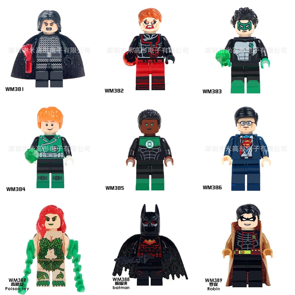 Mô Hình Lego Nhân Vật Aquaman Poison Ivy Joker Batman Superman Robin WM381