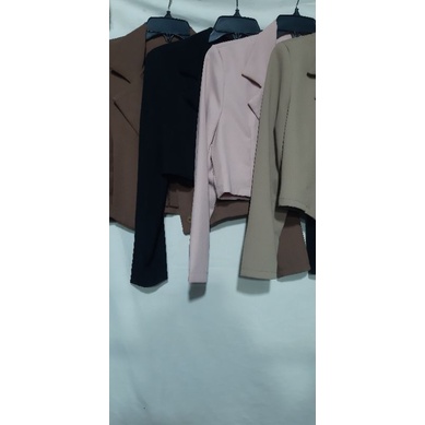 (hình thật )ÁO blazer phom ngắn  cá tính siêu đẹp / Áo vest Crotop ngắn phù hợp công sở đi làm đi chơi | BigBuy360 - bigbuy360.vn