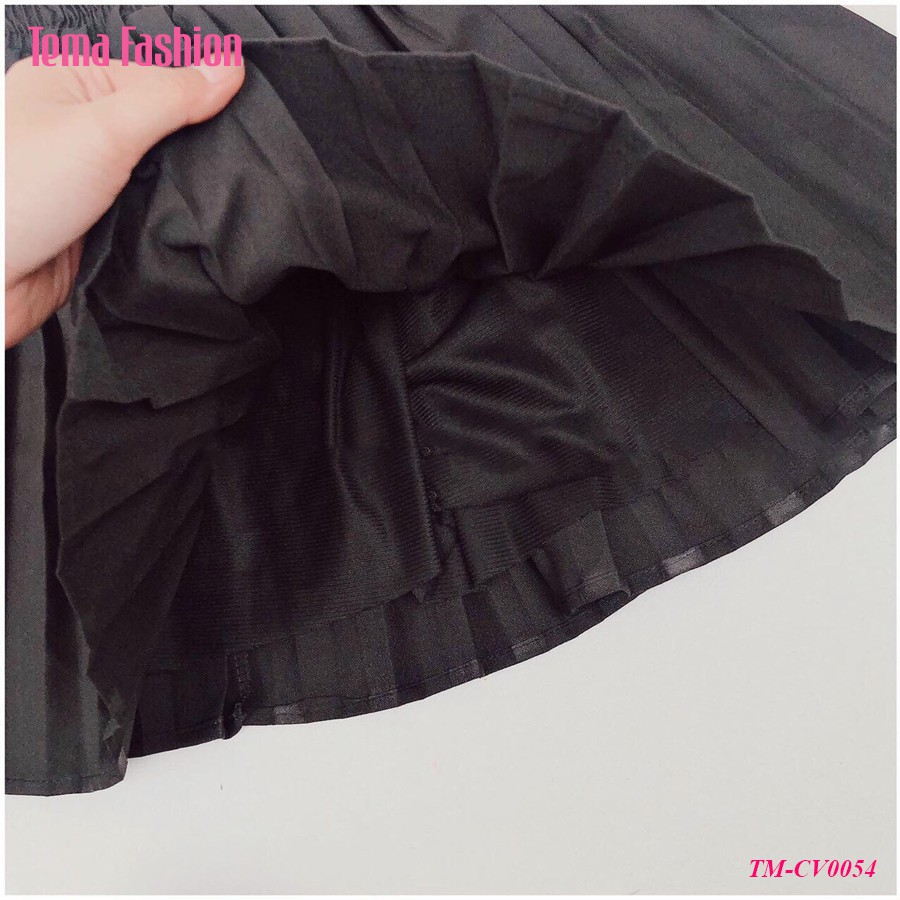 Chân váy xếp ly dáng vừa nữ TEMA - Chân váy lỡ cạp chun siêu đẹp | BigBuy360 - bigbuy360.vn