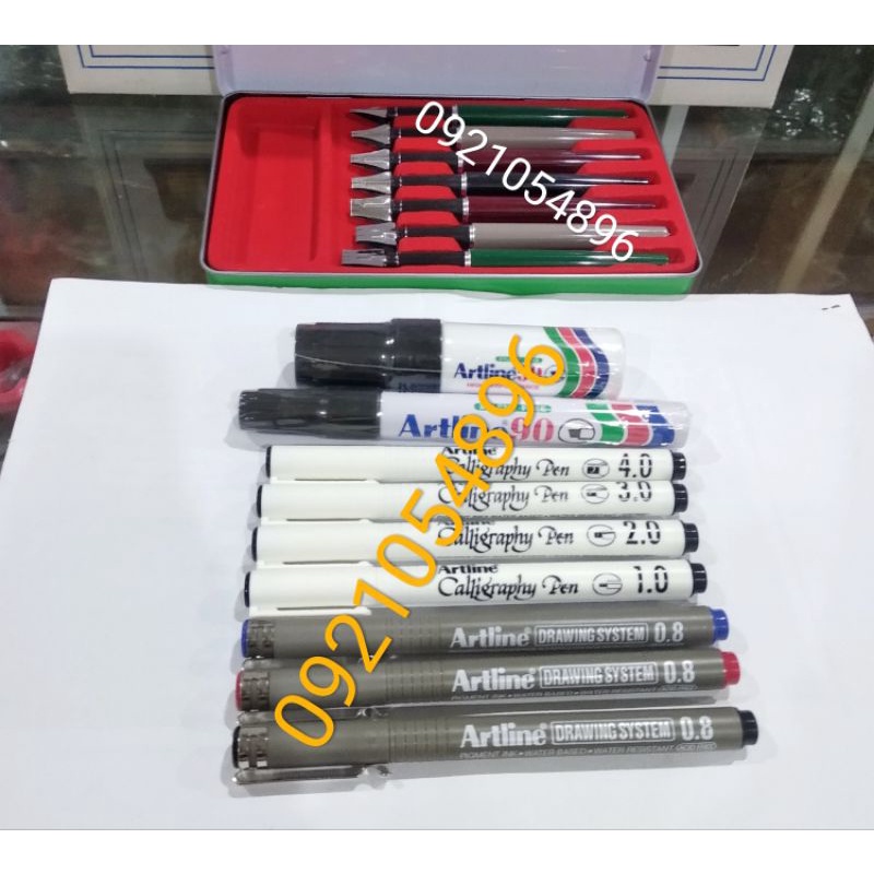 Bút vẽ tham mưu, kỹ thuật thư pháp Artline