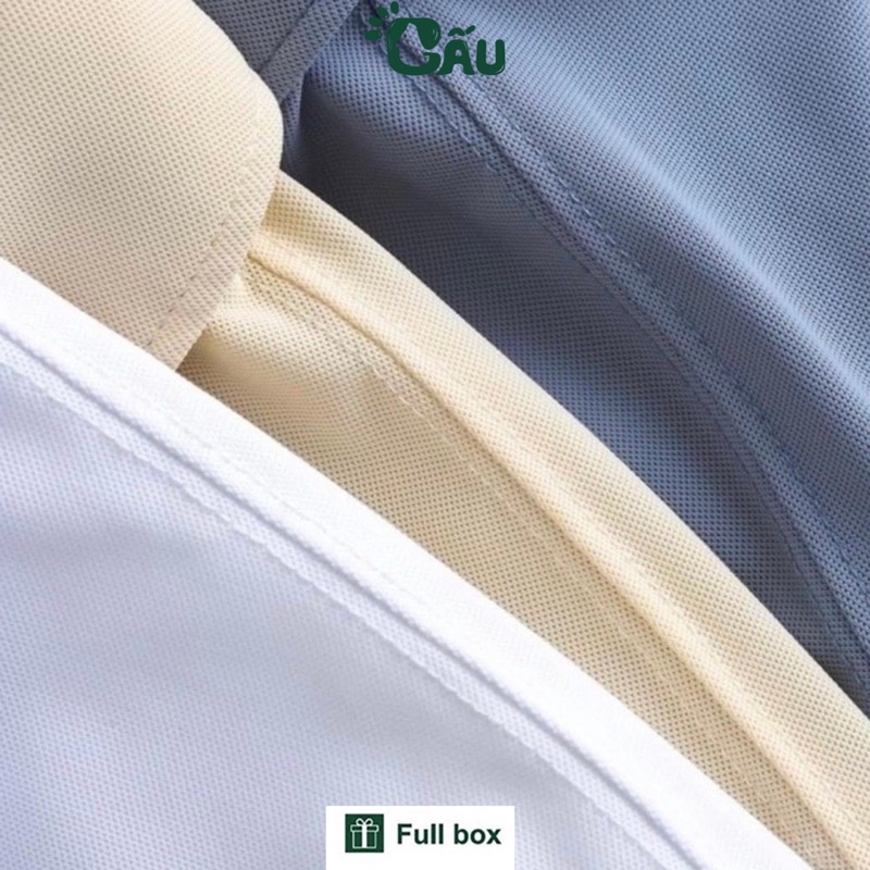 Áo thun Polo GẤU 194 Trơn Unisex vải cá sấu Poly co dãn 4 chiều dày dặn form gerular fit - PL TRƠN 05