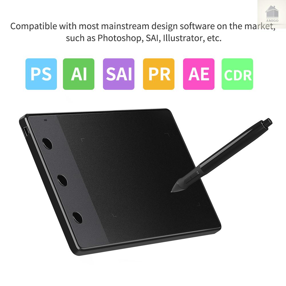 Bảng Mạch Máy Tính Bảng Am Huion H420 4x2.23 Inch Kèm 3 Chìa Khóa 2048