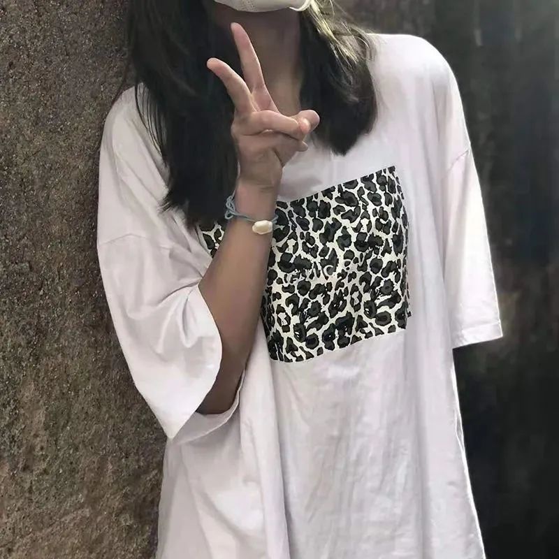 NRVP Áo Thun 100% Cotton Dáng Rộng Thời Trang Hàn Quốc Cho Nữ