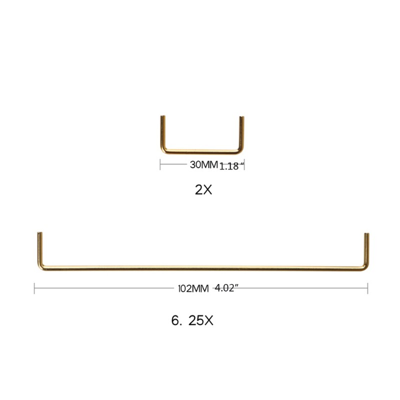 IOR* Gold Plated Pcb Screw Stabilizer Plate Mechanical Keyboard Mounted Key Plate