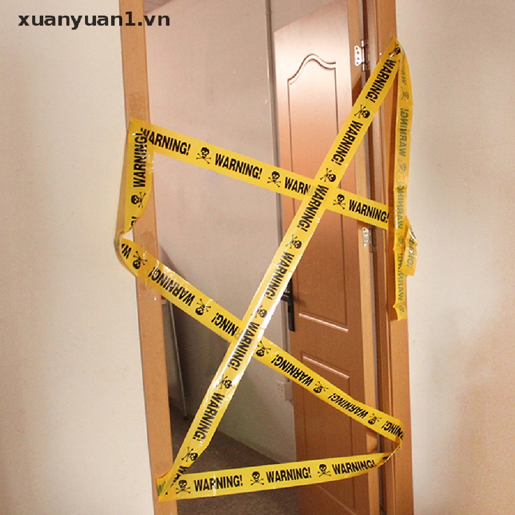 Cuộn Băng Keo Cảnh Báo Trang Trí Halloween 6Mx7.5CM