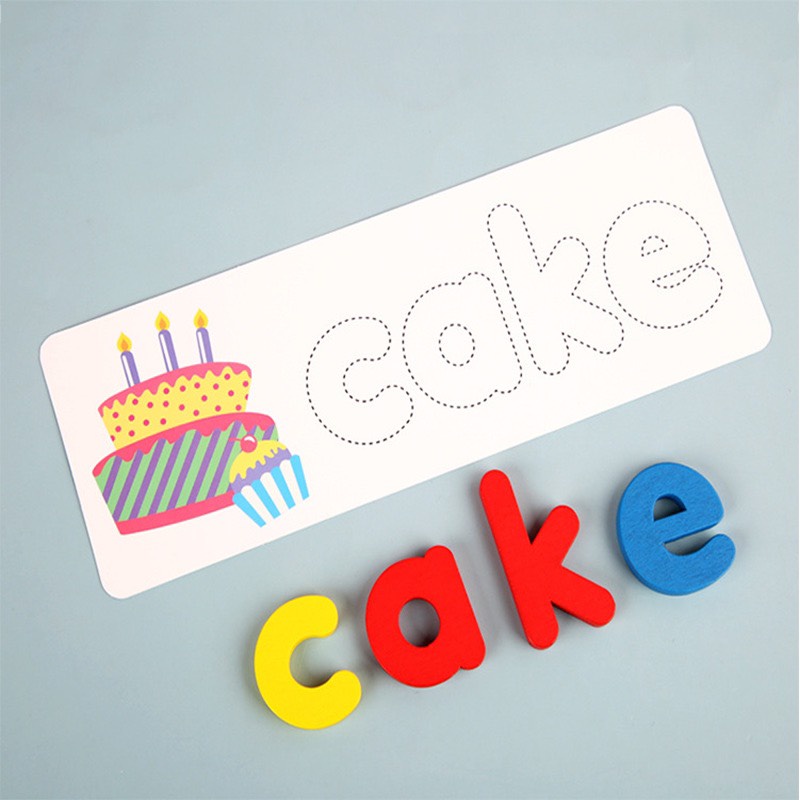Đồ chơi ghép vần tiếng anh TOTOROKIDS đồ chơi giáo dục spelling game bằng gỗ cho bé