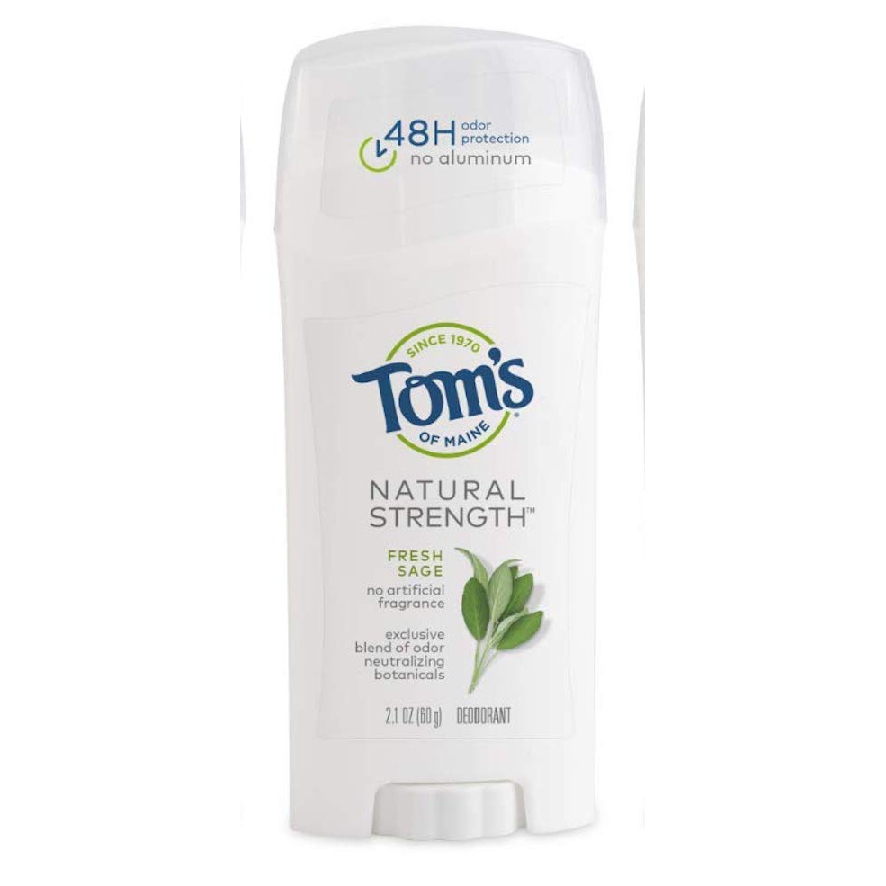 Lăn khử mùi dạng sáp unisex Tom's of Maine Natural Strength Deodorant 48-Hour Odor Protection Fresh Sage 64g (Mỹ)