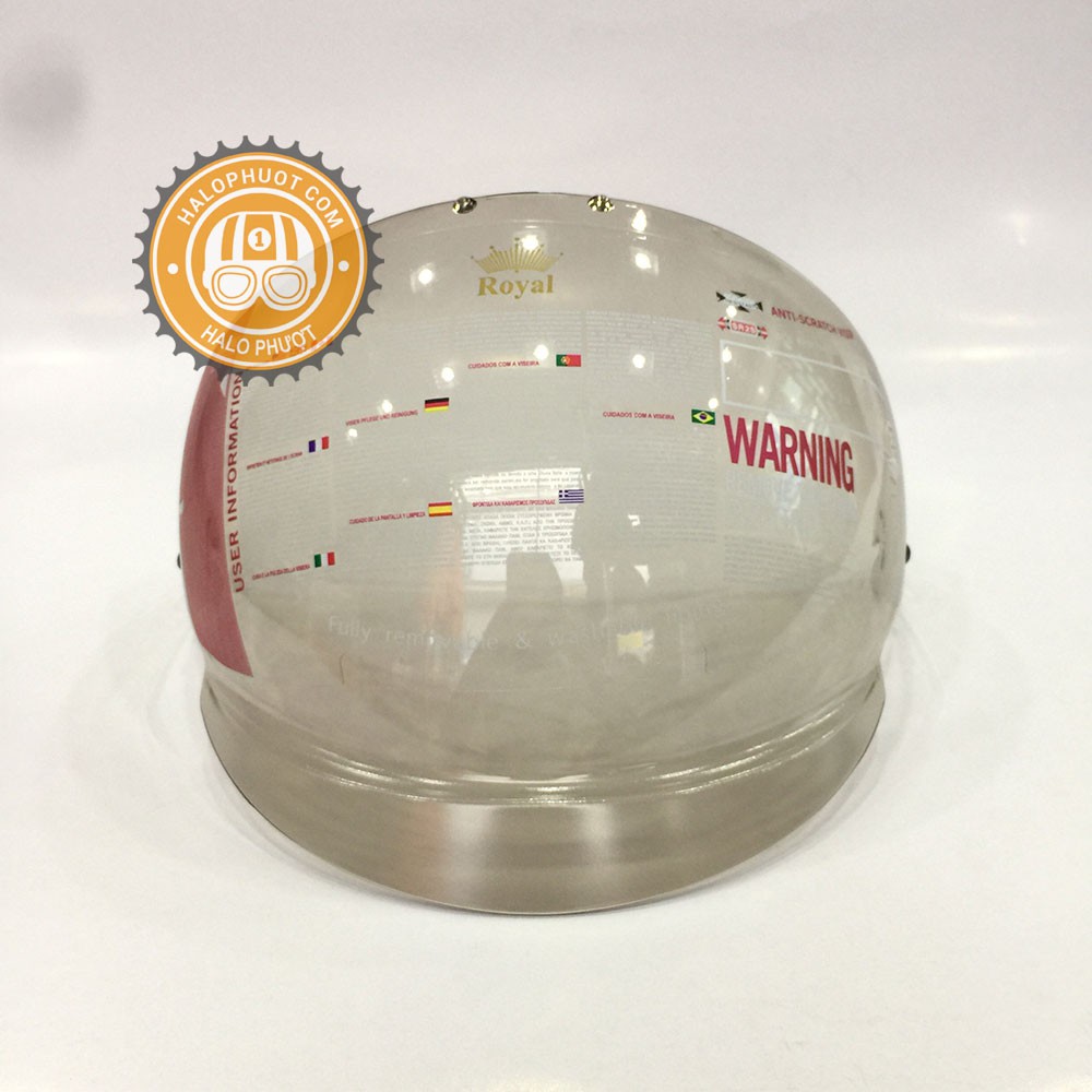 Kính Khói thay cho nón bảo hiểm Royal M139 kính âm