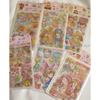 Hsamh-hs02010-set 4 tấm sticker nhũ