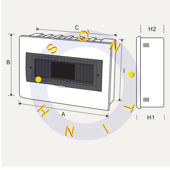 TỦ ĐIỆN ÂM TƯỜNG MPE CHỨA MCB TS-6