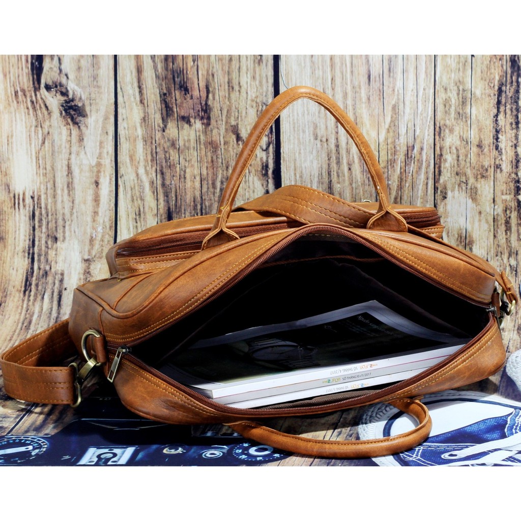 Cặp văn phòng CNT HQ12 cao cấp Bò Đậm | BigBuy360 - bigbuy360.vn