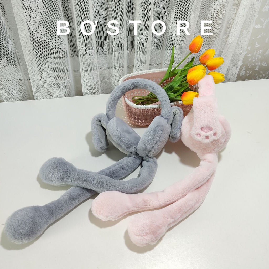 Bịt tai giữ ấm , bịt tai mùa đông hình tay gấu phát ra tiếng kêu Bơ Store