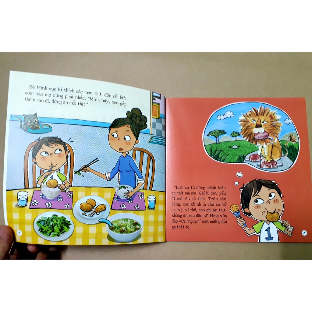 Sách - Combo Bé Khỏe Mỗi Ngày - Nếu không ăn rau thì sao/ Nếu không cắt tóc thì sao/ Nếu nhịn tiểu thì sao (6 Cuốn)
