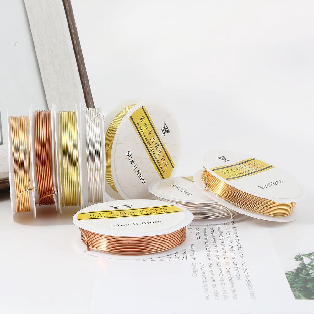Dây đồng thau vàng bạc 0.3-1.0 mm dùng kết cườm để làm đồ trang sức