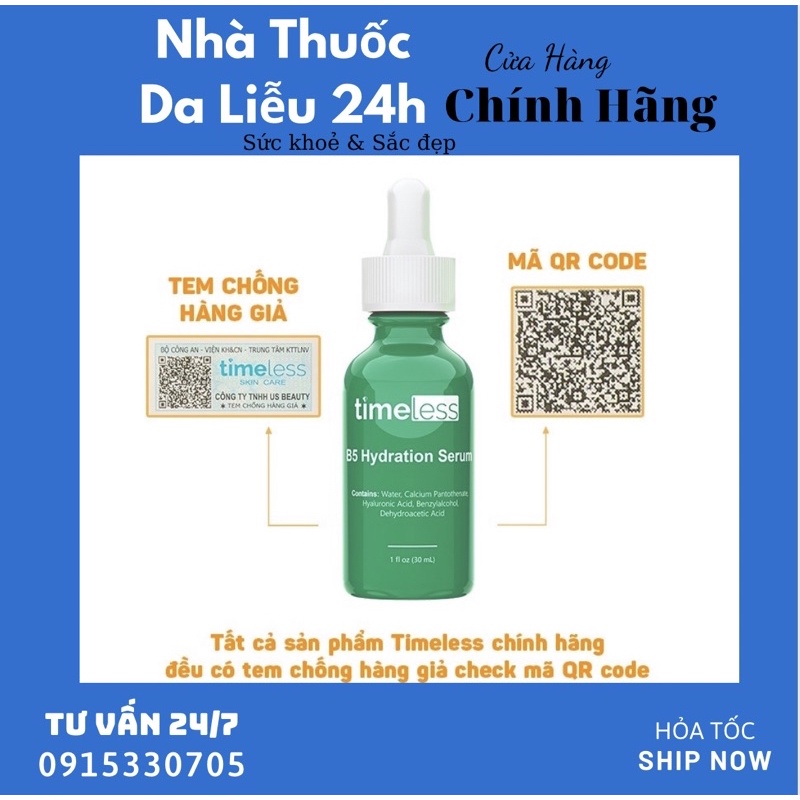 Tinh chất Timeless Vitamin B5 Serum 30ml