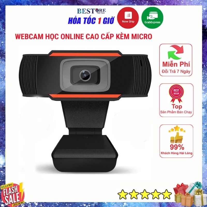 Webcam máy tính laptop livestream có Mic Full HD PC Gaming 720P High Solutio