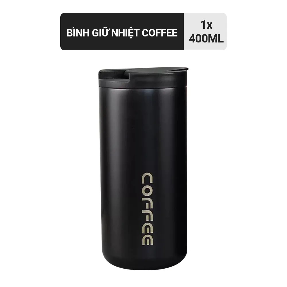 [HB GIFT] Bình/Ly giữ nhiệt coffee 400ml (giao ngẫu nhiên)