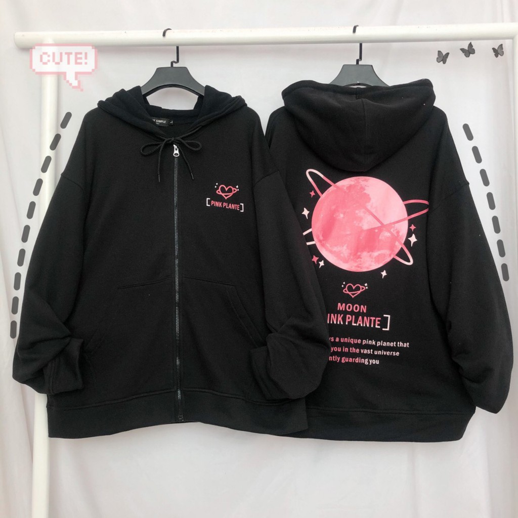 (FREESHIP) ❤ Áo khoác hoodie dây kéo form rộng MOPIE ulzzang (ẢNH THẬT) (AHD002)