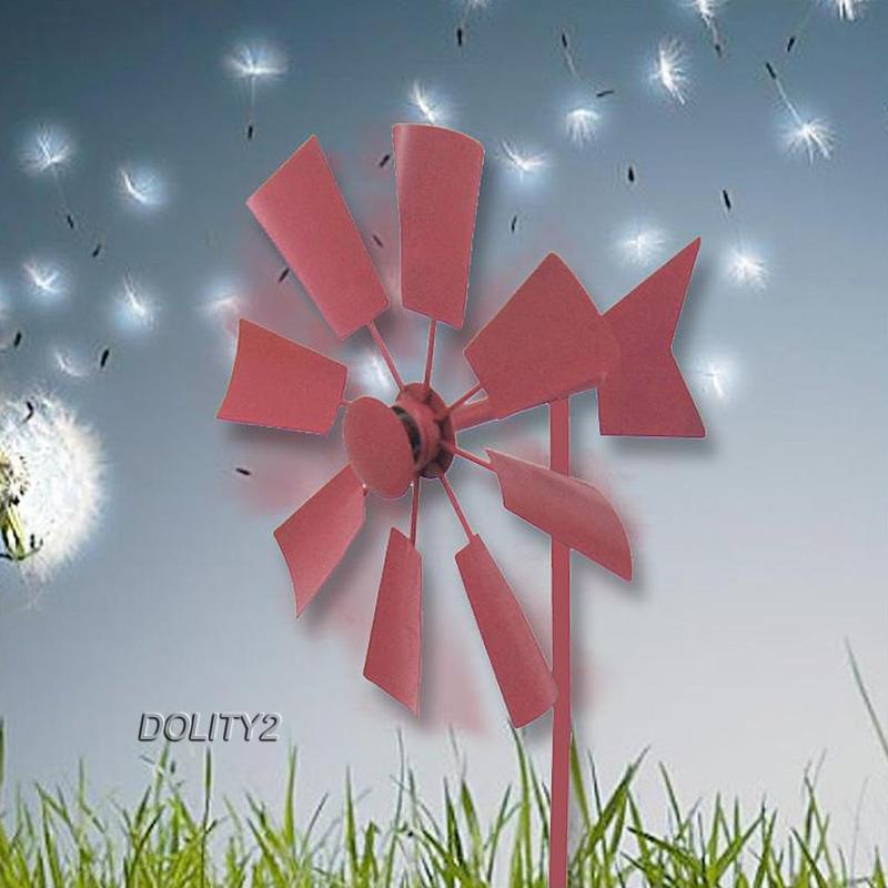 [Dolity2] Con Quay Cối Xay Gió Con Quay Hình Cối Xay Gió Màu Vàng Trang Trí Sân Vườn Ngoài Trời Cho Trẻ Em