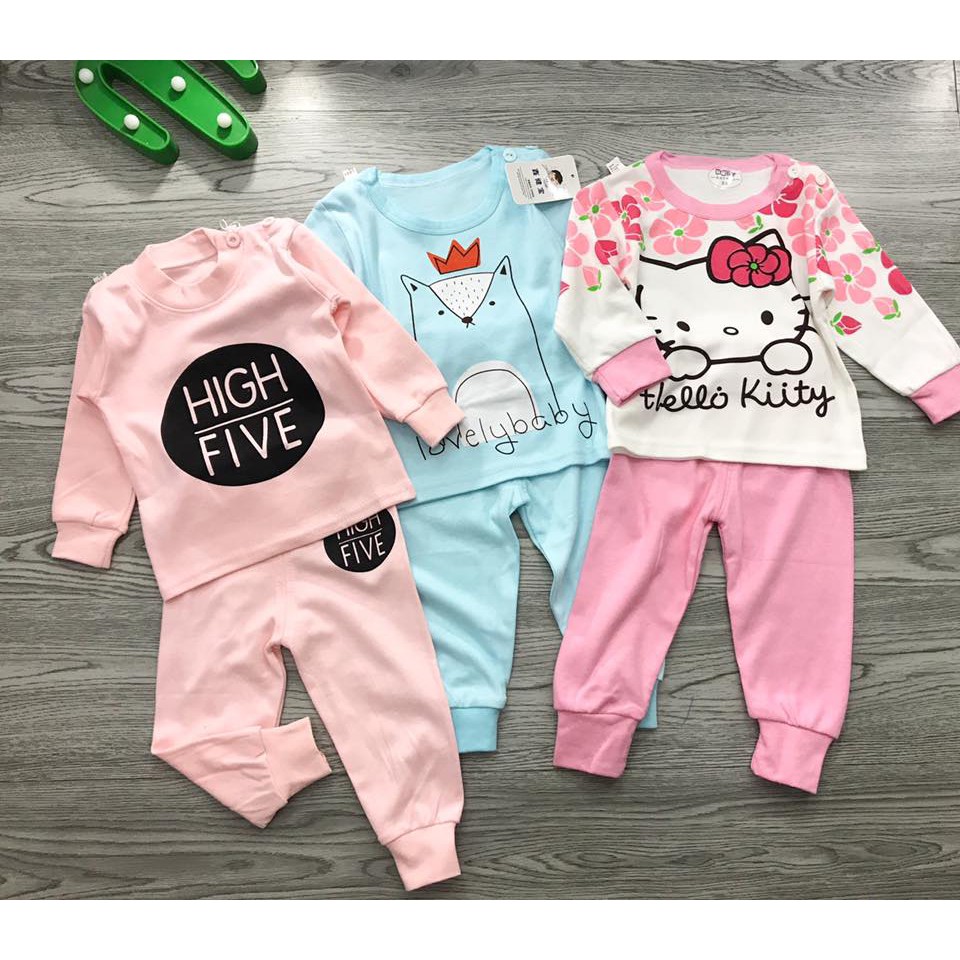 Bộ cotton mặc nhà cho bé