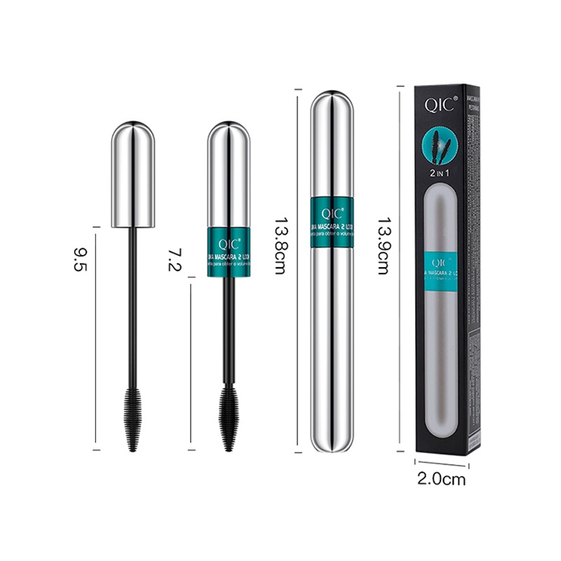 [Hàng mới về] Mascara sợi tơ 4D hai đầu mềm mại chống thấm nước không nhòe chuốt dài cong mi tự nhiên