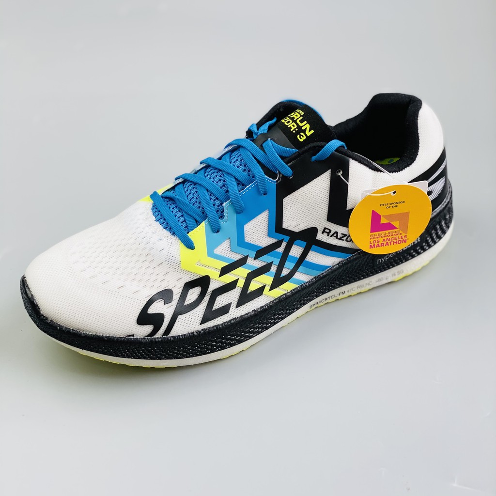 Giày chạy bộ skechers gorun razor 3 chính hãng màu trắng