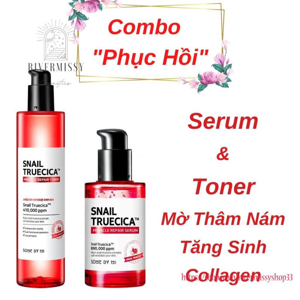 Nước Hoa Hồng Cân Bằng Da, Giúp Da Săn Chắc Chiết Xuất Ốc Sên Some By Mi Snail Truecica Miracle Repair Toner 135ml