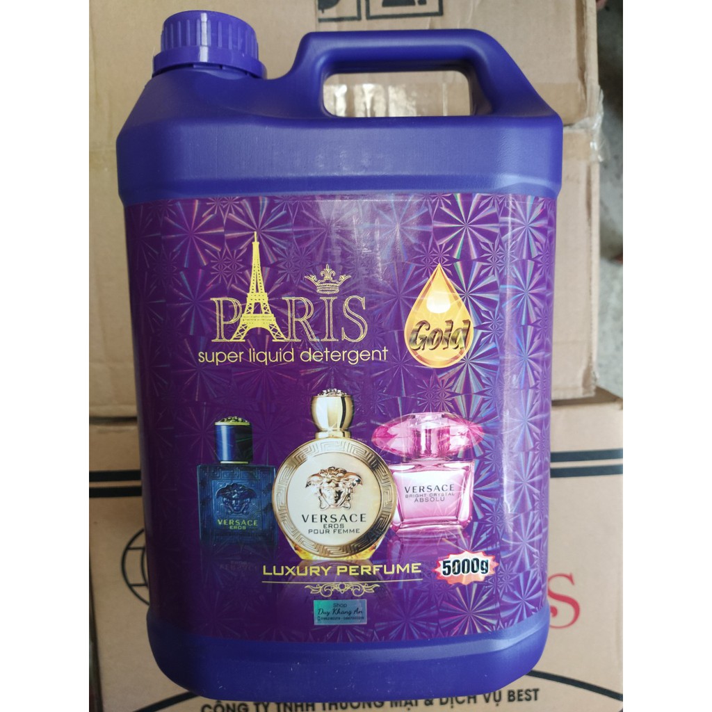 Nước giặt xả Paris 5kg Đen-Tím