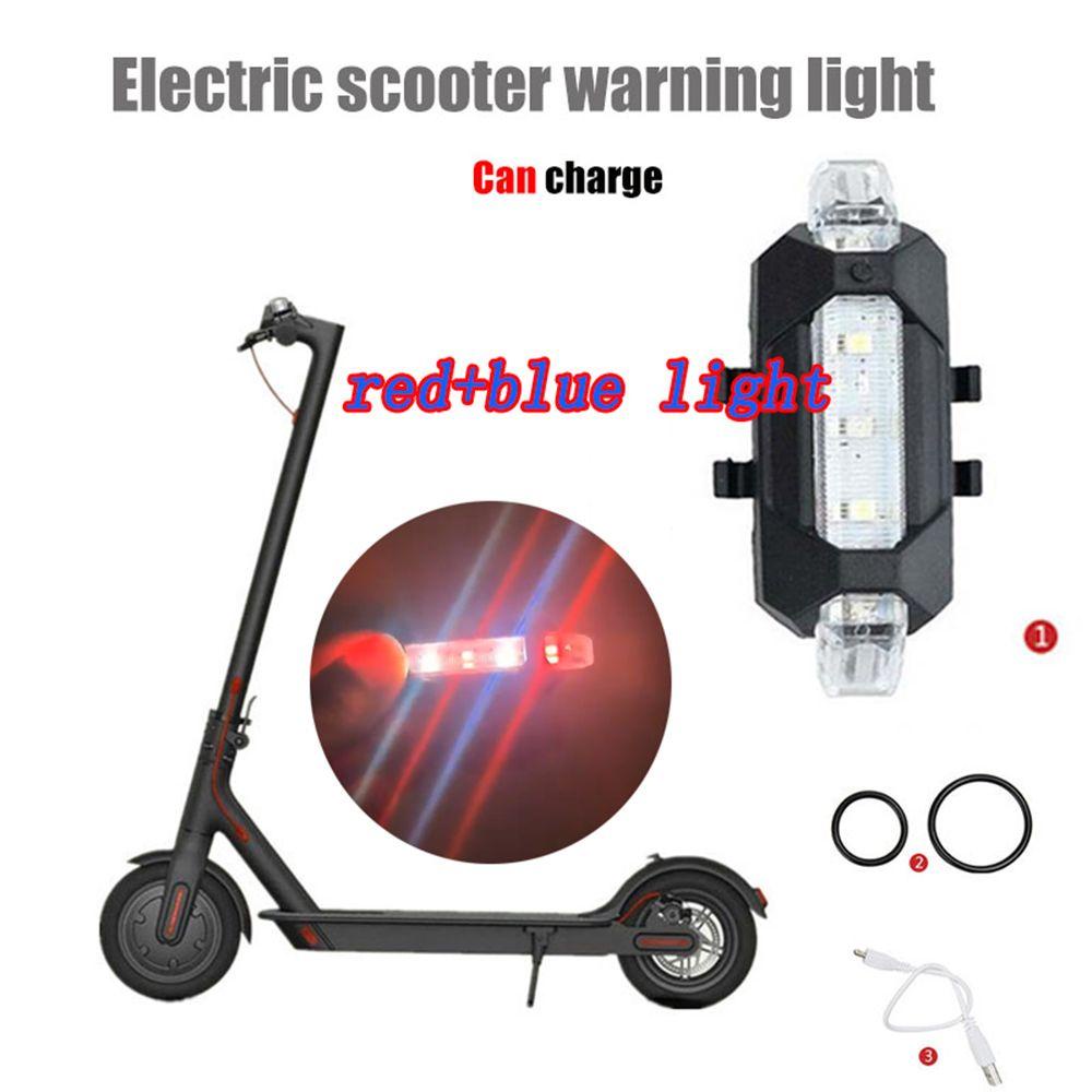 Dây Đèn Led Hai Màu Sạc USB Cảnh Báo An Toàn Cho Xe Đạp