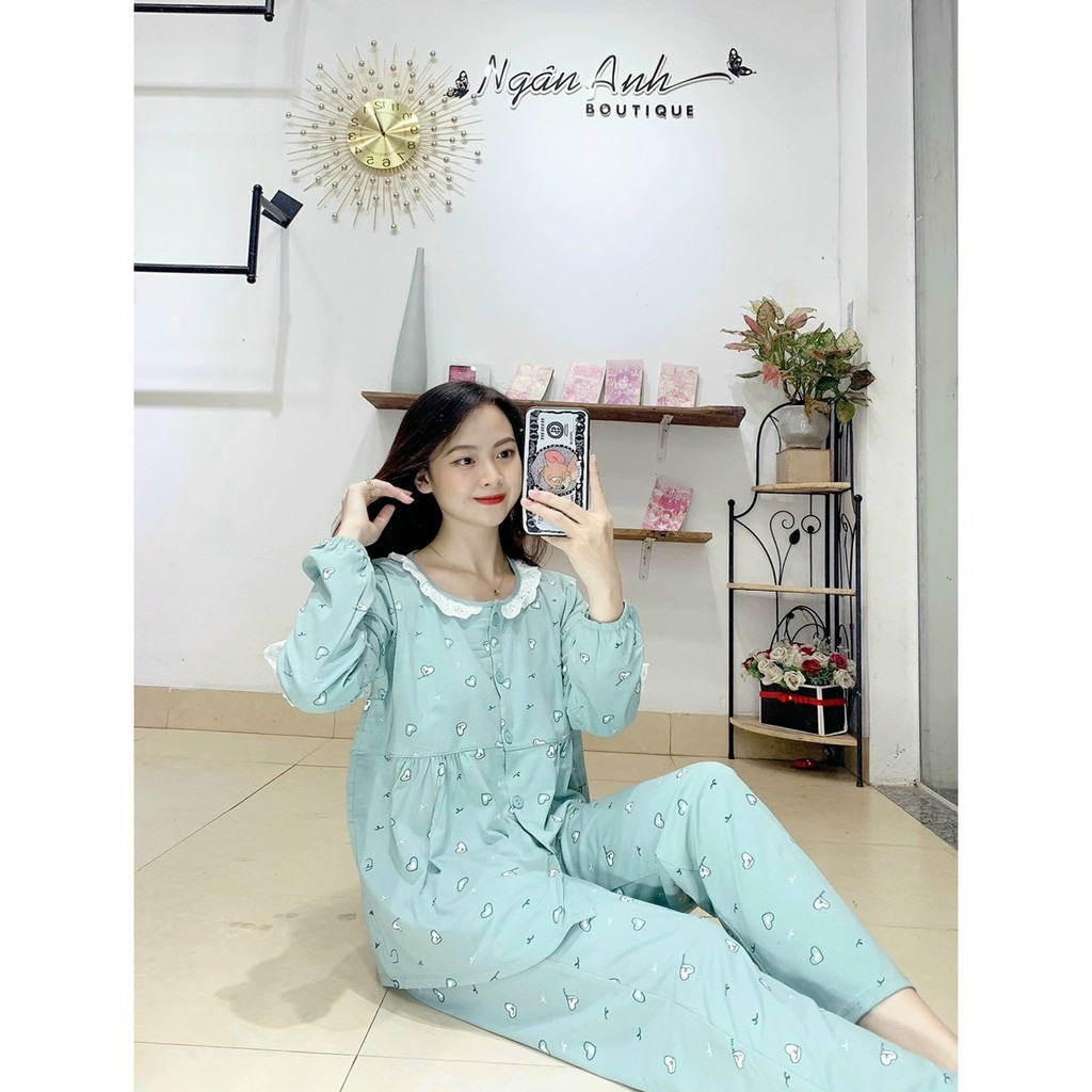 Bộ đồ bầu mặc trước và sau sinh hình SAO có chun chỉnh bụng BD912