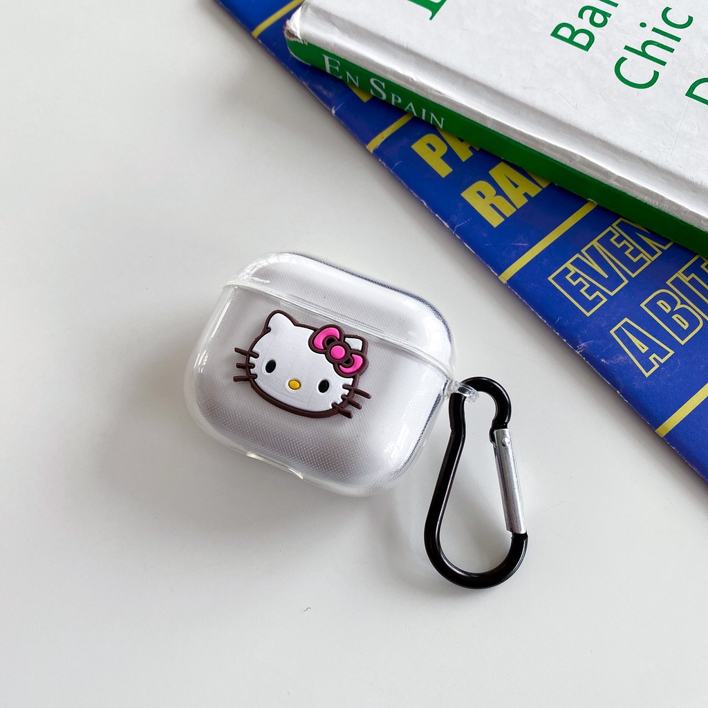 Vỏ Bảo Vệ Hộp Sạc Tai Nghe Airpods pro 1/2/3 Bluetooth Không Dây Bằng TPU Mềm Trong Suốt Họa Tiết Marvel Dễ Thương