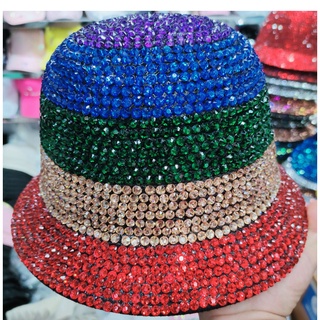 Hàng Xuất Khẩu Biên Giới Mũ Vành Đính Đá Cao Cấp Đính Đá Cao Cấp Màu Trơn Thời Trang Xuân Hè Dành Cho Nữ