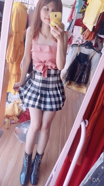 [Mã FASHIONT4WA2 giảm 10K đơn 50K] Áo cánh tiên croptop cột nơ sau kèm mod ngực quyến rũ. | BigBuy360 - bigbuy360.vn